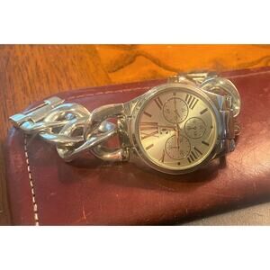 Women's 38mm Gold Tone Charming Charlie Watch, Heavy Chain Bracelet